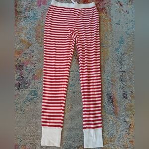NWT VS Victoria's Secret Sleepware Pants Red White Stripes Christmas